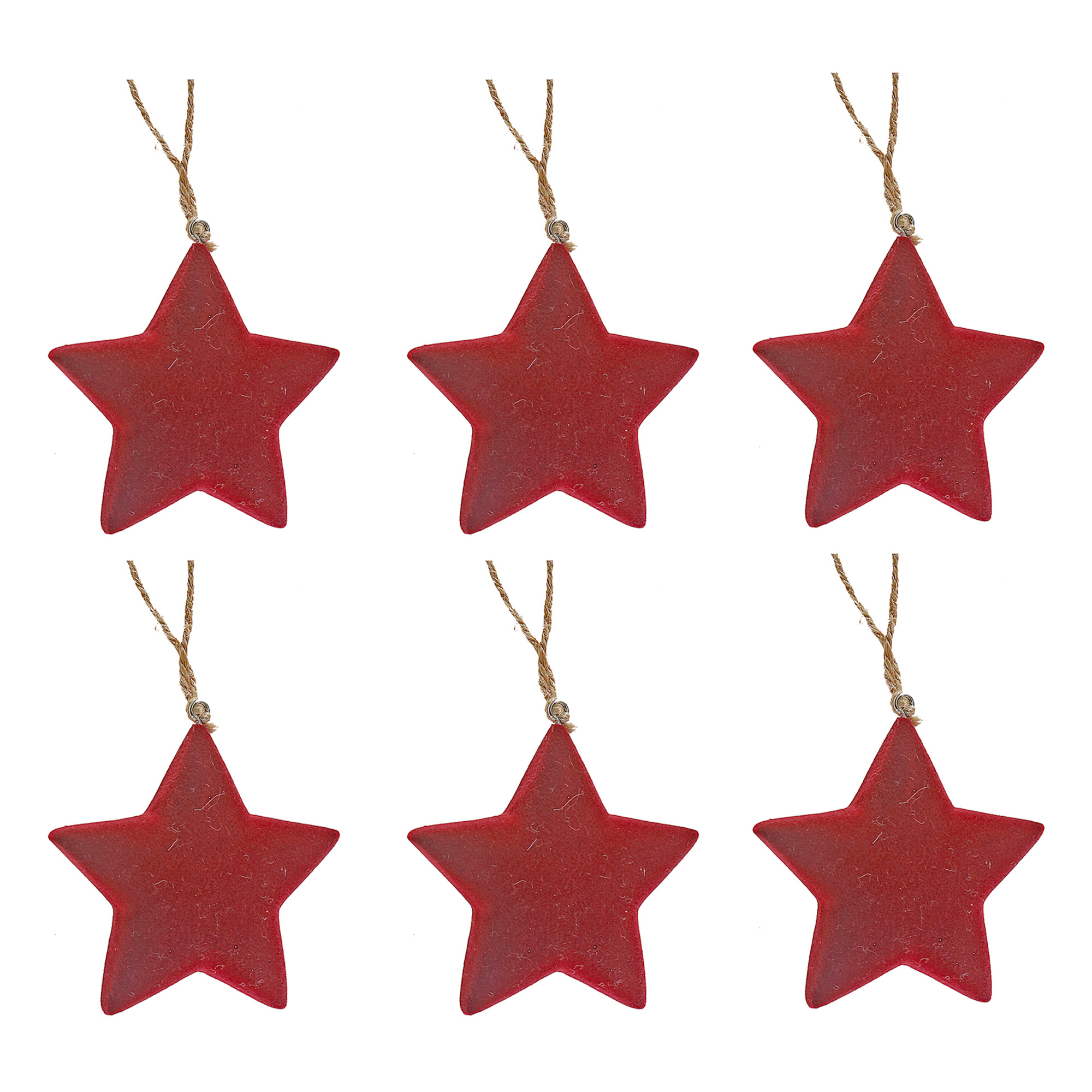 Décoration Étoile En Velours - Lot De 6