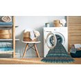 thumbnail image 2 of Ahgly Company Tapis Rond Lavable en Machine Intérieur Transitionnel Vert Profond, 5 Pieds Rond, 2 of 7
