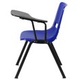thumbnail image 4 of Bowery Hill Contemporary Metal/Plastic Ergonomic Shell Chair in Blue, 4 of 6