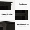 thumbnail image 3 of Yiwa Farmhouse Style Bookcase, Tall Rustic Wood Display Shelf with Open Storage for Home Office or Living Room, 3 of 5