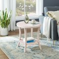 thumbnail image 1 of Roundhill Furniture Perth Contemporary Round End Table with Shelf, 1 of 5