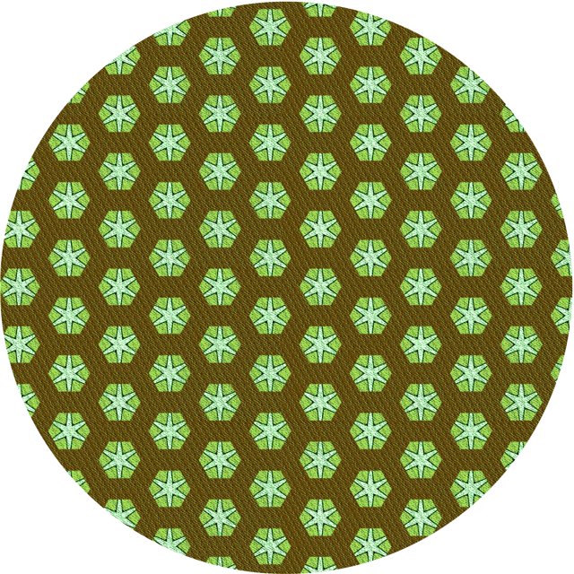 Ahgly Company Tapis Rond Lavable en Machine Intérieur Transitionnel Brun Bronze Foncé, 4 Pieds Rond