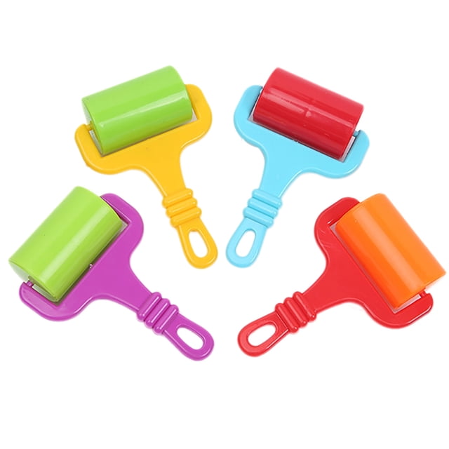 4PCS Kids Dough Roller Toy Creative Plastic Clay Dough Tool Dough Playing Tool