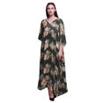 thumbnail image 1 of Bimba Robe Longue Caftan Maxi à Fleurs, Sortie de Plage, Maillot de Bain, Couvre-Maillot, Kaftan pour Femmes-P-L, 1 of 5
