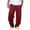 Wine, variant on Pitauce Men's Baggy Sweatpants Wide Leg Lounge Trousers Elastic Waist Drawstring Sweat Pants Casual Loose Athletic Joggers with Pockets