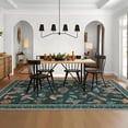 thumbnail image 2 of 8x10 Area Rug Washable Mushroom Rug for Living Room Non Slip Modern Butterfly Large Carpet Non Shed Bedroom Rugs Low Pile Soft Foldable Carpet for Playroom Classroom Dining Room, Black, 2 of 6