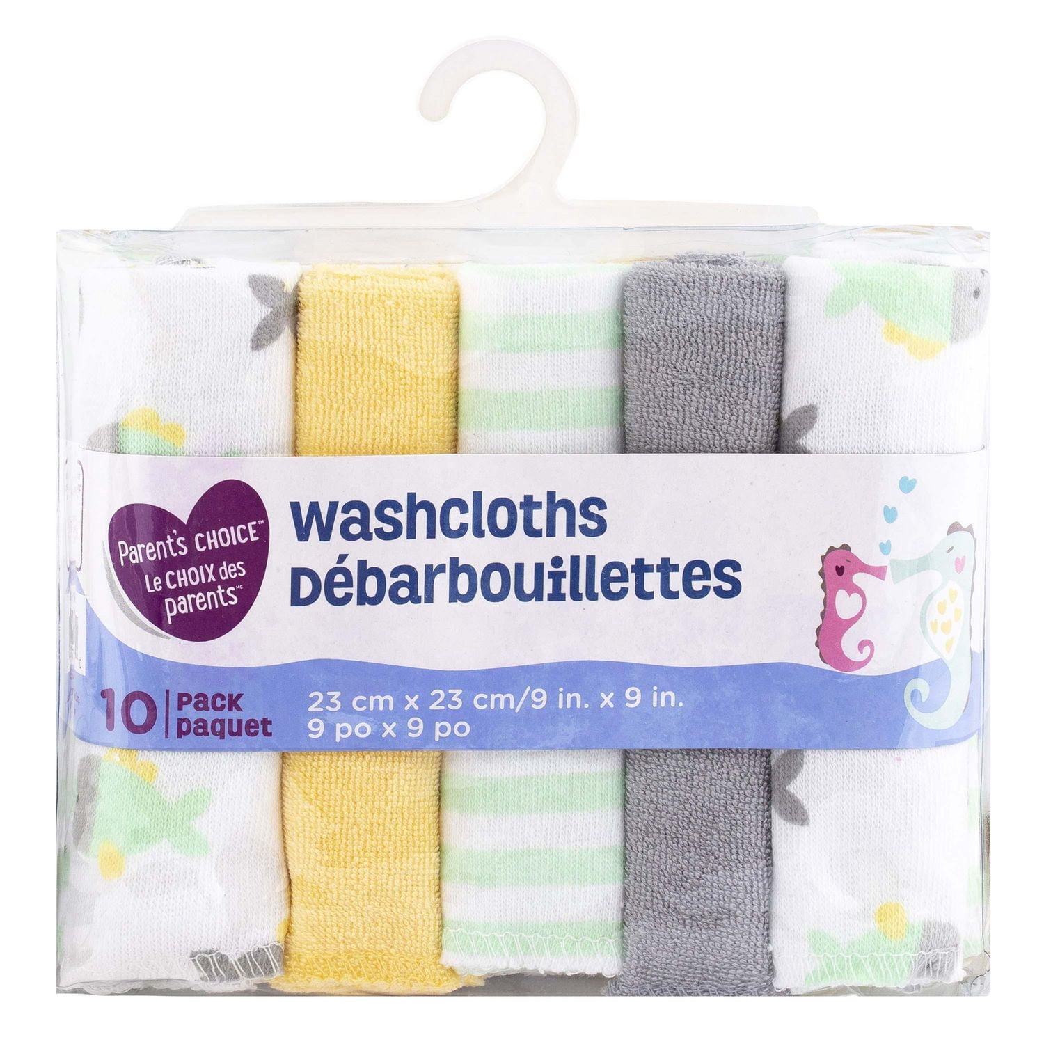 Parent's Choice Washcloth Set, Neutral