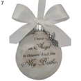 thumbnail image 2 of Christmas Commemorate Decoration Feather Ball Angel In Heaven Memorial Ornament, 2 of 13