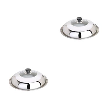 relayinert Couvercle de Pot en Acier Inoxydable Fiable et Polyvalent pour Cuisiner Robuste et Durable 2Set