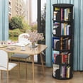 thumbnail image 2 of TOYTEXX 5-Tier 360° Rotating Stackable Bookshelf Organizer for Adults&Childern – Home & Office Use- Black, 2 of 5
