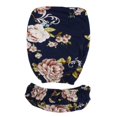 thumbnail image 3 of Split Office Chair Covers Stretch Computer Rotating Chair Slipcover ~ Style 8 Floral-Navy, 3 of 6