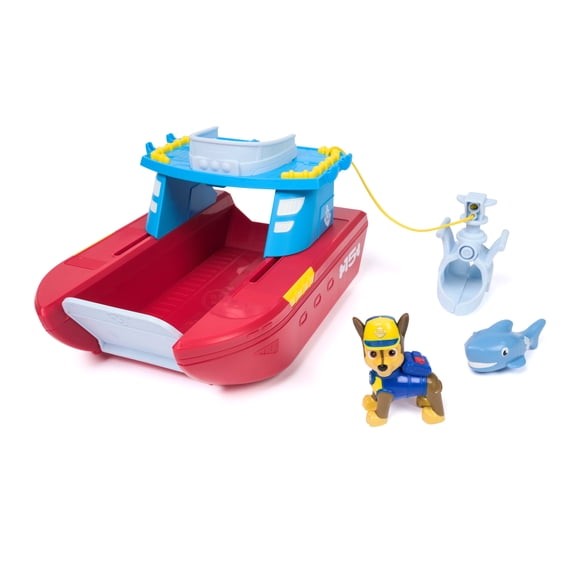 PAW Patrol Sea Patroller Vehicle with Chase and Shark Figure, 2 Patrol Modes, Kids Toys for Boys and Girls Ages 3 and Up