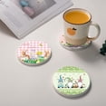 thumbnail image 4 of Binwennn Mat Baby Table Mat for round Table Mat Table Easter Series Insulated Absorbent Holiday Printed Ceramic Keep Your Desktop Dry（9）, 4 of 7