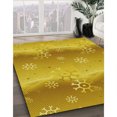 thumbnail image 3 of Ahgly Company Machine Washable Indoor Rectangle Transitional Deep Yellow Area Rugs, 2' x 5', 3 of 7