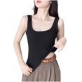 thumbnail image 1 of SwiftWear Débardeur Côtelé de Base pour Femmes en Coton à Col Rond, Gainant, Décontracté, 1 of 4