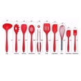 Red Chef Kitchen Tools 10PCS Cooking Utensils Kitchen Utensil Set Silicone Kitchenware Set ...
