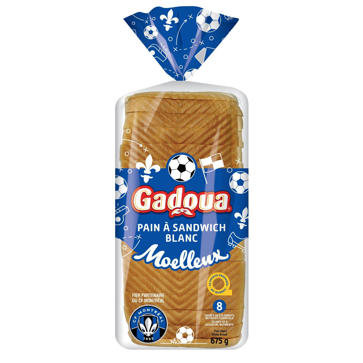 Pain à sandwich blanc Gadoua, 675 g