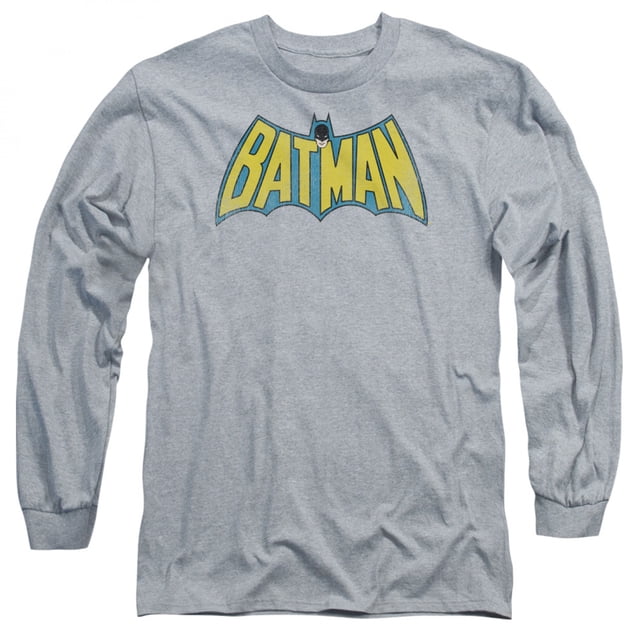 Batman Chandail à Manches Longues Rétro avec Logo - Grand