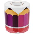 thumbnail image 1 of 1 Roll of Bulletin Board Stickers Decorative Pencil Pattern Stickers Black Board Frame Stickers, 1 of 9