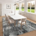 thumbnail image 4 of Modern Abstract Area Rug – Washable, Non-Slip, Low Pile Carpet for Living Room, Bedroom, Dining Room – Soft, Mark Resistant, Pet-Friendly, Grey, 5x7ft (152x213cm), USA Stock, 4 of 8