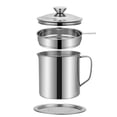 thumbnail image 2 of Meitianfacai Pot Filtre à Huile en Acier Inoxydable 1,3 L, Récipient Filtre à Huile Polyvalent Grande Capacité en Acier Inoxydable 304, Filtre à Huile de Cuisson, Passoire à Huile en Acier Inoxydable pour Friteuse Profonde Cuisine(A), 2 of 2