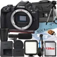 thumbnail image 1 of Canon EOS R50 Appareil Photo Sans Miroir (Boîtier) avec Carte Mémoire 128 Go + Étui + Flash LED + Ensemble d'Accessoires ZeeTech, 1 of 9
