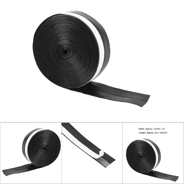 5M Selfadhesive Door Window Sealing Strip, Noise Reduction, Dust Prevention, Silicone Rubber Material, Easy Installation, Suitable for Doors, , Cabinets