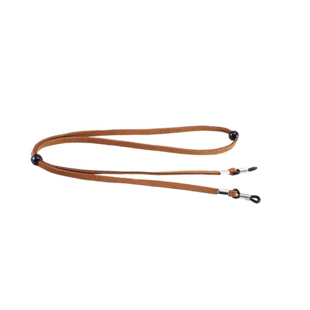 Transemion Eyeglass Strap Non- for Slip Stretchy Universal Rope Eyewear Sports Retainer Light Brown 26.77 Inch 1Set