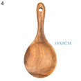 thumbnail image 1 of Non-Stick Teakwood Wooden Spatula Spoon Household Kitchen Utensils Kitchenware, 1 of 9