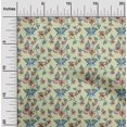 thumbnail image 2 of oneOone Rayon Beige Fabric Florals Craft Projects Decor Fabric Printed By The Yard 56 Inch Wide, 2 of 4