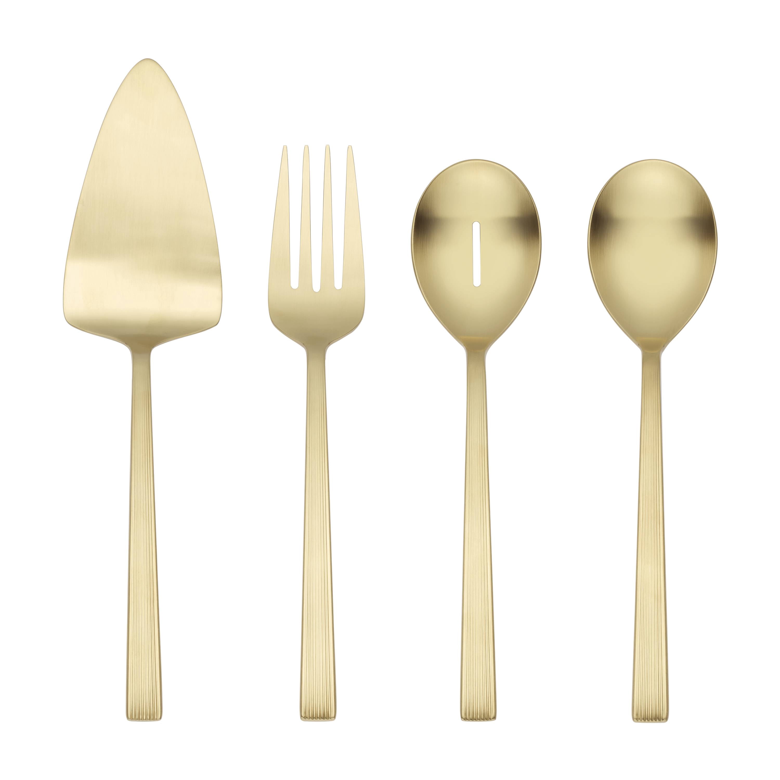 Ensemble de service en satin River Gold de Better Homes and Gardens, 4 pièces