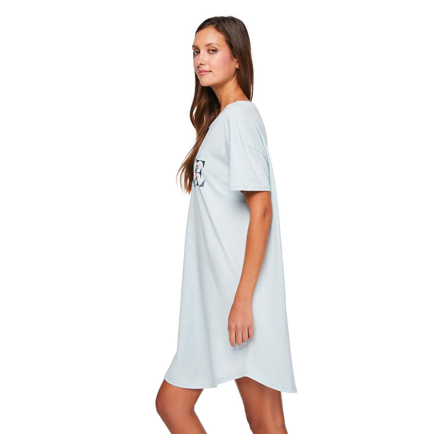 Chemise de nuit à encolure ras du cou George pour femmes