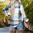 thumbnail image 5 of Wanfds Multicolor Casual Tops For Women 2024 V-Neck Button Down Top S, 5 of 5