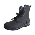 thumbnail image 2 of LSLJS Bottes à Lacets Unies Style Britannique à Fermeture Éclair Latérale, Talon Compensé Décontracté, Bottes pour Femmes, Bottines et Bottillons pour Femmes, Bottes pour Femmes, 2 of 5