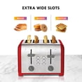 thumbnail image 2 of Kenmore 4-Slice Stainless Steel Toaster, Dual Controls, Extra Wide Slots, 9 Browning Levels, for English Muffins & More, 2 of 8