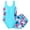 Blue, variant on Splozh Girls Swimsuit One Piece Kids Girls' Swimsuit with Shorts for Tweens Floral Swimwear Bathing Suit for Young Girls Hot Pink,11-12 Years