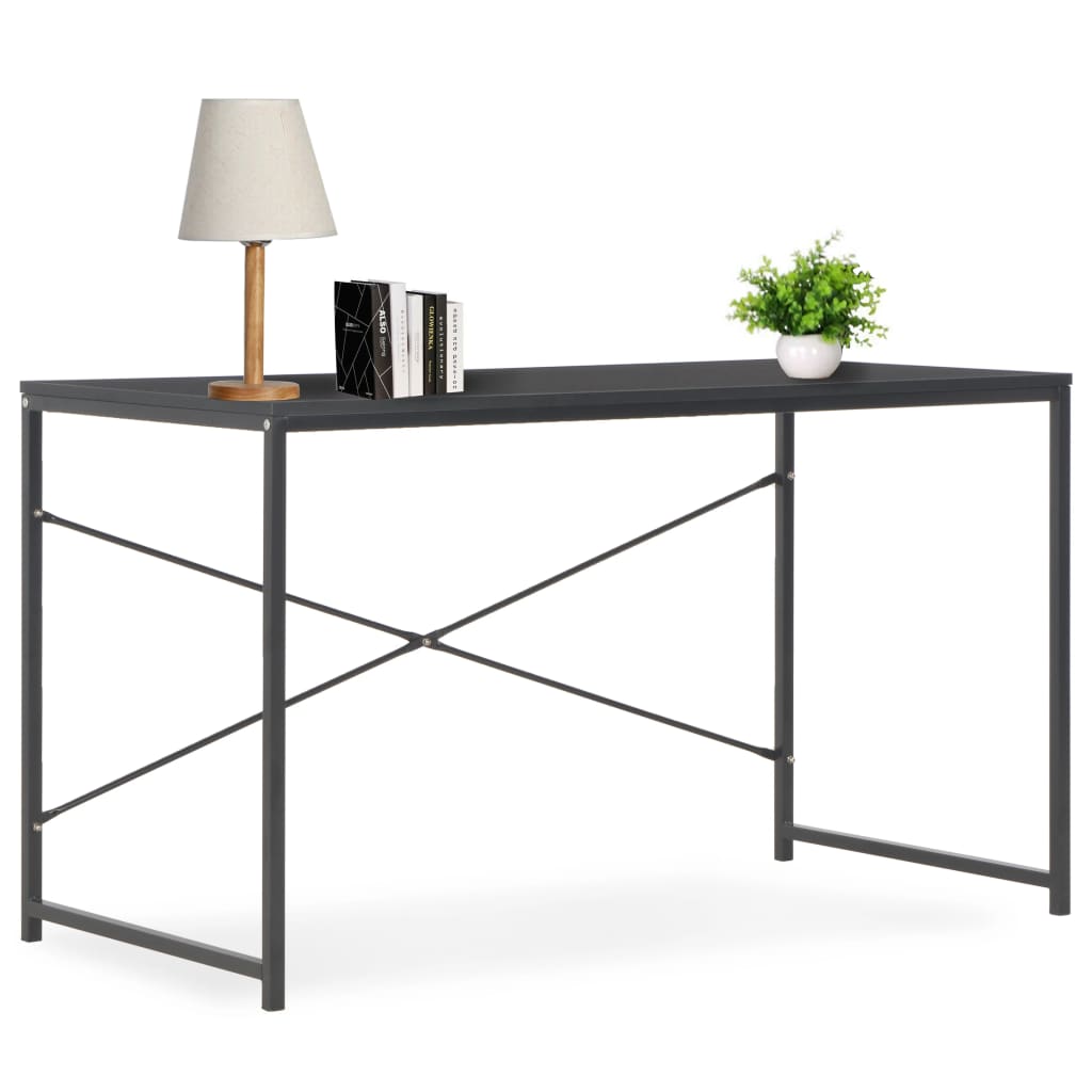 vidaXL Bureau d'Ordinateur Noir 120x60x70 cm