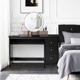 thumbnail image 3 of Costway Computer Desk Study Writing Desk Home Office Workstation with 3 Drawers Black, 3 of 10