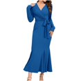 thumbnail image 2 of UPPADA Robe de Cocktail pour Femme à Manches Longues Robe d'Invitée de Mariage Fente Latérale Robe Formelle Évasée Taille Haute Robe de Fête Robe de Bal Robe de Cocktail Offres des Fêtes, 2 of 8