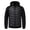 Black, variant on AnuYalue Men Winter Coats Long Sleeve Hooded Jacket Casual Zipper Up Quilted Coats Warm Thicken Soild Color Outwear