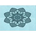 thumbnail image 1 of Ahgly Company Machine Washable Indoor Rectangle Transitional Deep-Sea Green Area Rugs, 7' x 10', 1 of 7
