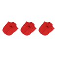thumbnail image 2 of QualitChoice Simple Design Solid Color False Collar Formal Fashion Chiffon Fake Half Shirt Decorative Detachable Lapel Clothing Decor Red Point 3PCS, 2 of 6