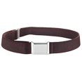 thumbnail image 2 of Kids Elastic Adjustable Strech Belt With Silver Square Buckle - Brown, 2 of 4