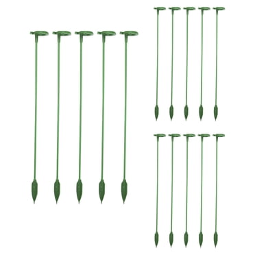 fheaev Mise à Niveau Support pour Plantes Piquets de Jardin Tige de Support pour Plantes et Fleurs avec Anneau de Support Cage pour Plantes d'Intérieur et d'Extérieur Roses Orchidées Fleurs