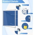 thumbnail image 3 of Fabric Bulletin Board Enclosed Wall-Mounted Display Case for Office Classroom Home x(xA), 3 of 9