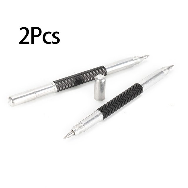 Stylo de Marquage en Tungstène à Double Extrémité Pointe en Acier Marqueur Métal