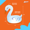 thumbnail image 3 of Banzai Lumi Bright Party Swans Inflatable White Pool Lanterns, (2 Pack), 3 of 4