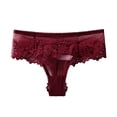 thumbnail image 1 of WZXFASHION Femmes Lingerie Aguichant en Dentelle Tentation Culottes Taille Basse String sous-Vêtements Intimes Rouge m, 1 of 4