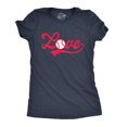 thumbnail image 1 of Womens Love Baseball Script T Shirt Cute Summer Sports Tee (Heather Navy) - M, 1 of 3
