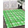 thumbnail image 3 of Ahgly Company Tapis Rectangulaire Lavable en Machine Vert Transitionnel, 7 Pieds x 10 Pieds, 3 of 7